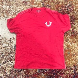 True Religion Bold Red Short Sleeve Tee